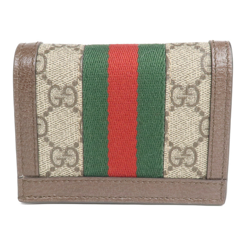 GUCCI 塗層帆布Ophidia GG Wallet金扣錢包-1