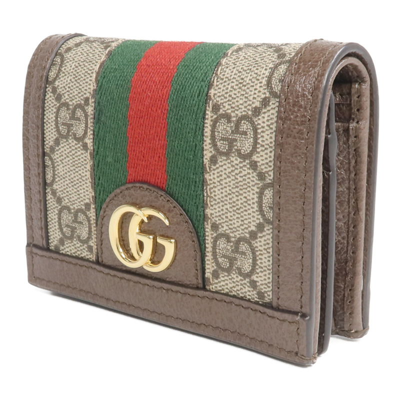 GUCCI 塗層帆布Ophidia GG Wallet金扣錢包-2