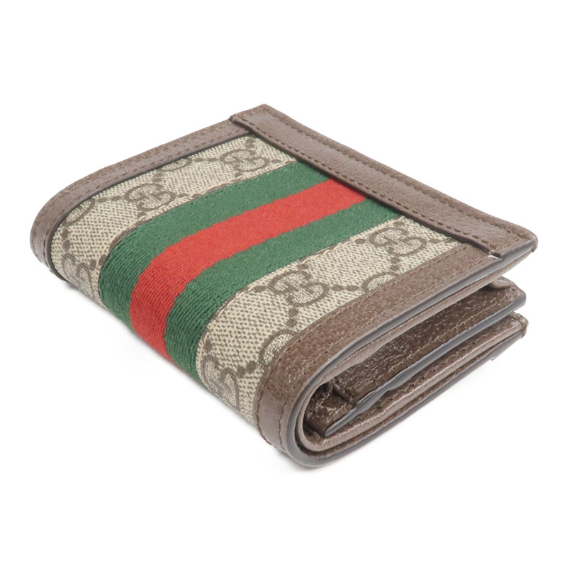 GUCCI 塗層帆布Ophidia GG Wallet金扣錢包-4