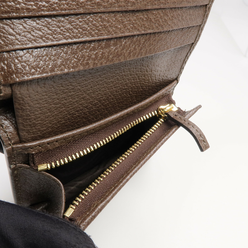 GUCCI 塗層帆布Ophidia GG Wallet金扣錢包-6