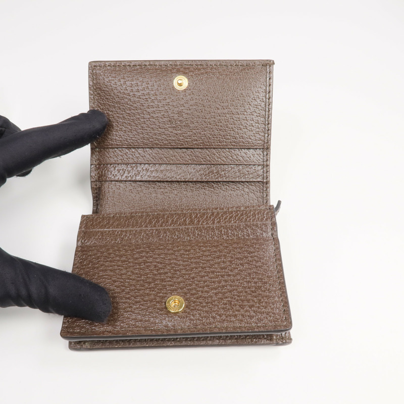 GUCCI 塗層帆布Ophidia GG Wallet金扣錢包-7