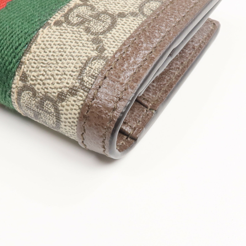 GUCCI 塗層帆布Ophidia GG Wallet金扣錢包-14