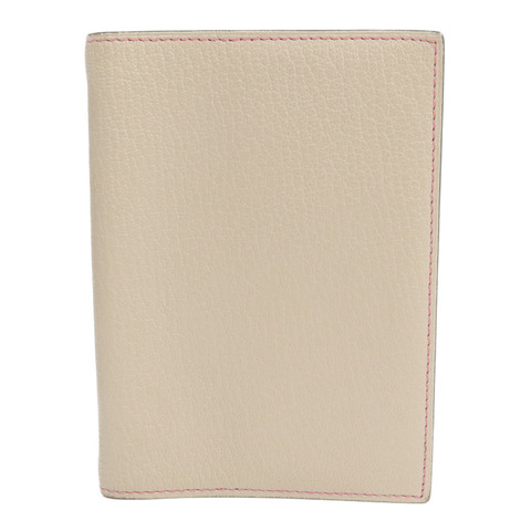 HERMES Chevre皮革Agenda Cover銀扣記事本封套Gris Asphalt