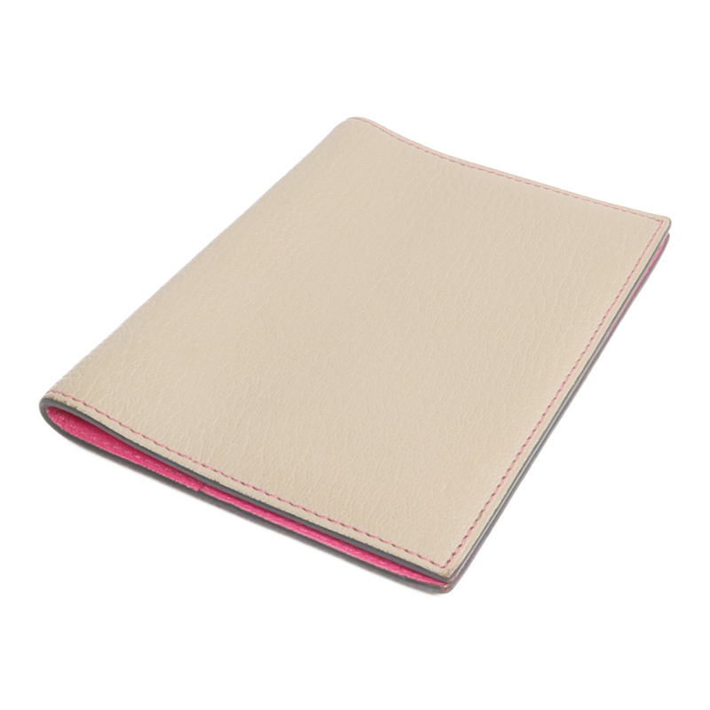 HERMES Chevre皮革Agenda Cover銀扣記事本封套Gris Asphalt-3