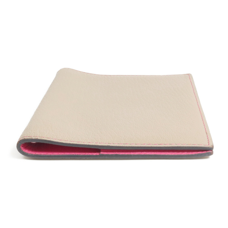 HERMES Chevre皮革Agenda Cover銀扣記事本封套Gris Asphalt-5