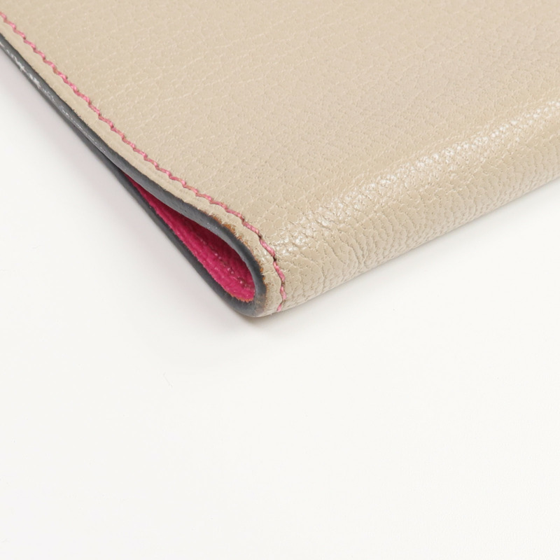 HERMES Chevre皮革Agenda Cover銀扣記事本封套Gris Asphalt-9