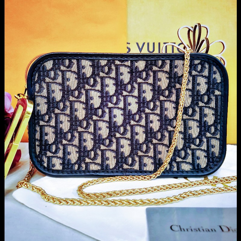 Dior經典老花相機包 手拿包-6