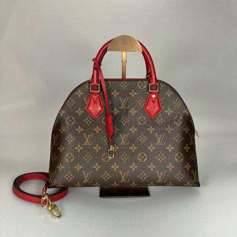 LV M41779 老花紅內裡Alma手提包