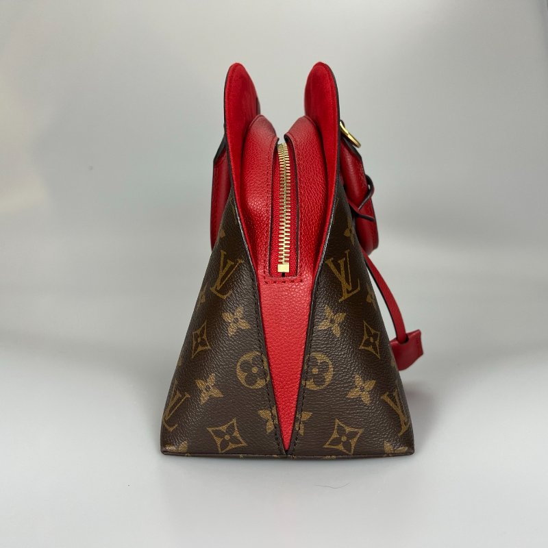 LV M41779 老花紅內裡Alma手提包-2