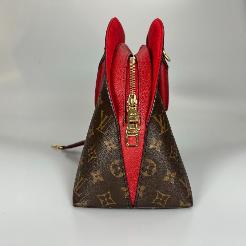 LV M41779 老花紅內裡Alma手提包-3