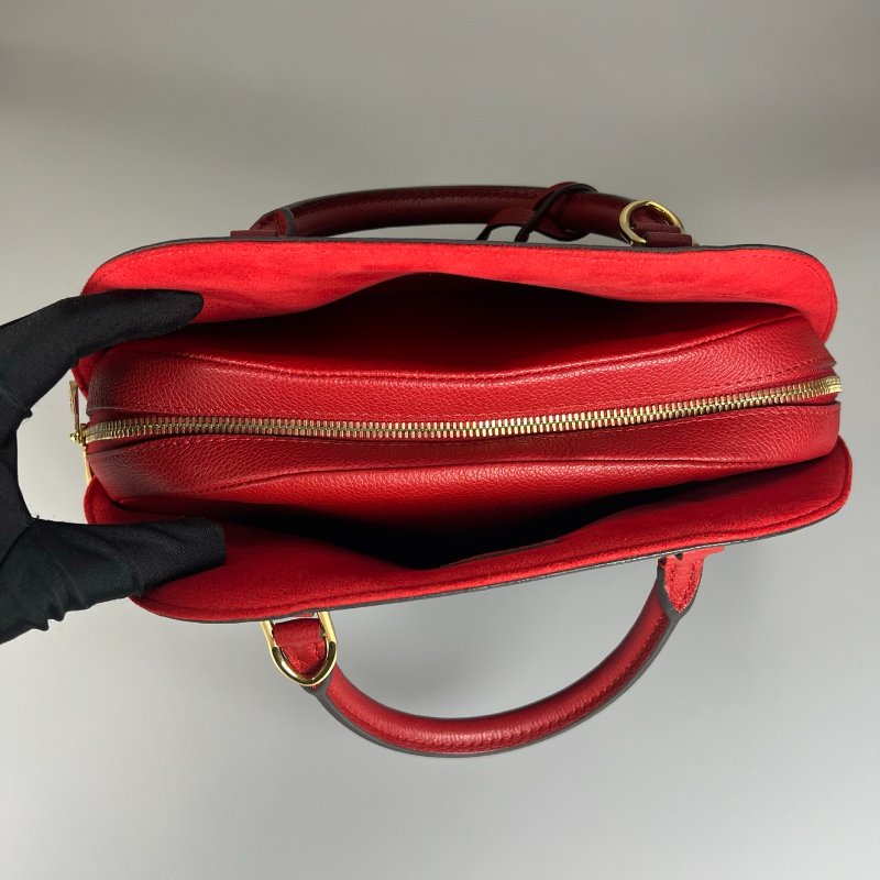 LV M41779 老花紅內裡Alma手提包-5