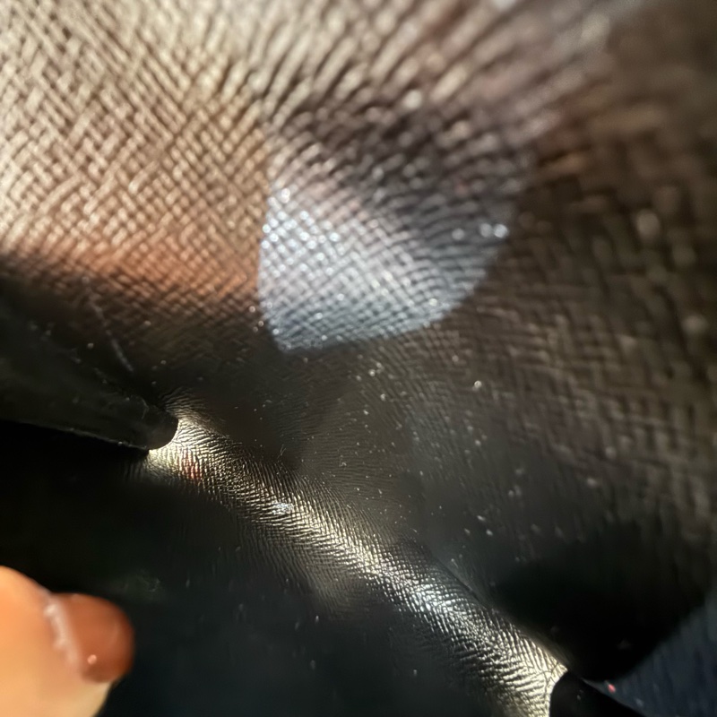 🍙 LV 黑色水波紋卡夾零錢包 二手裸件 🍙 高標勿買 整體約8-9成新-11