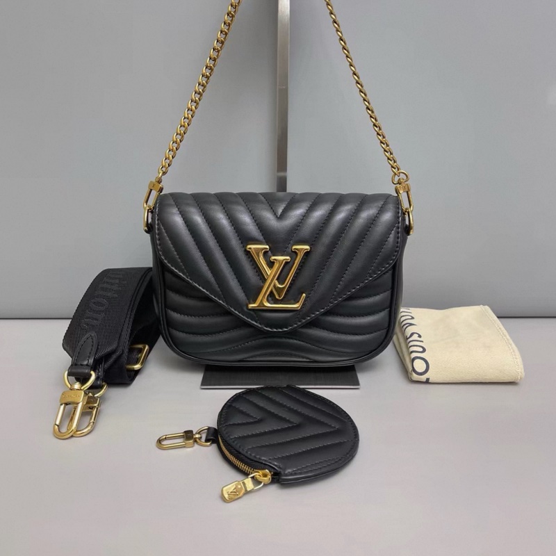 LV路易威登New Wave黑色全皮三合一 芯片-0