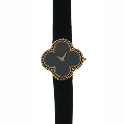 梵克雅寶 (Van Cleef & Arpels) Vintage Alhambra 122974 縵瑪瑙女士石英腕錶（二手）- Ginzo