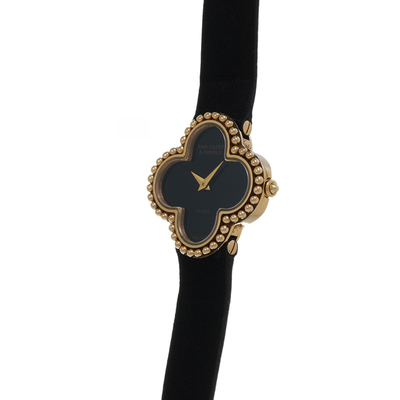 梵克雅寶 (Van Cleef & Arpels) Vintage Alhambra 122974 縵瑪瑙女士石英腕錶（二手）- Ginzo-2