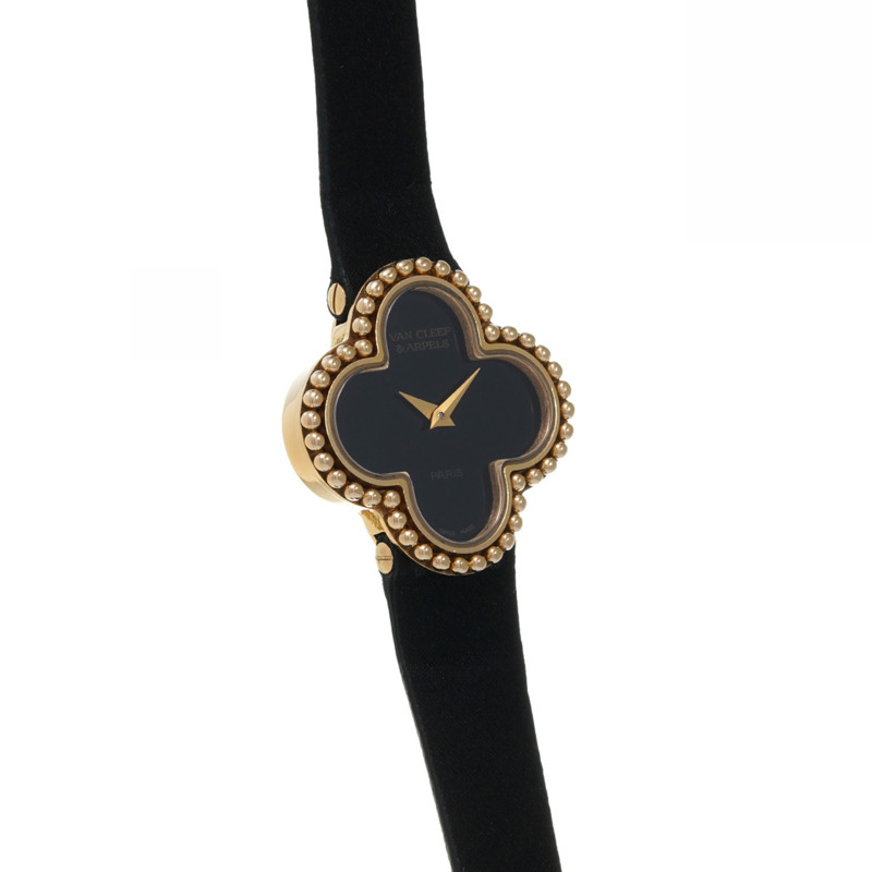 梵克雅寶 (Van Cleef & Arpels) Vintage Alhambra 122974 縵瑪瑙女士石英腕錶（二手）- Ginzo-3
