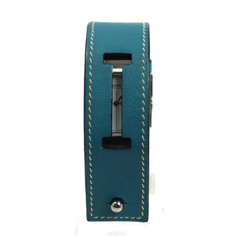 愛馬仕 Hermes Cherche Midi 藍色牛仔腕錶 CM1.210 女士 L 碼