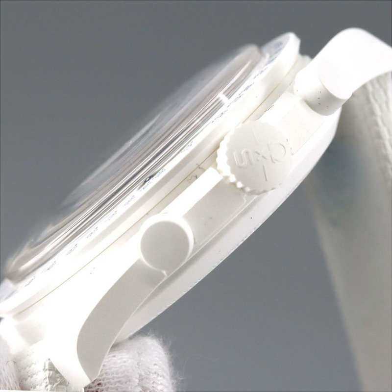 Swatch x Omega 月相任務史努比 SO33W701L 生物陶瓷石英錶-2