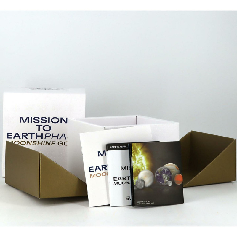 Swatch x Omega 月相任務史努比 SO33W701L 生物陶瓷石英錶-5