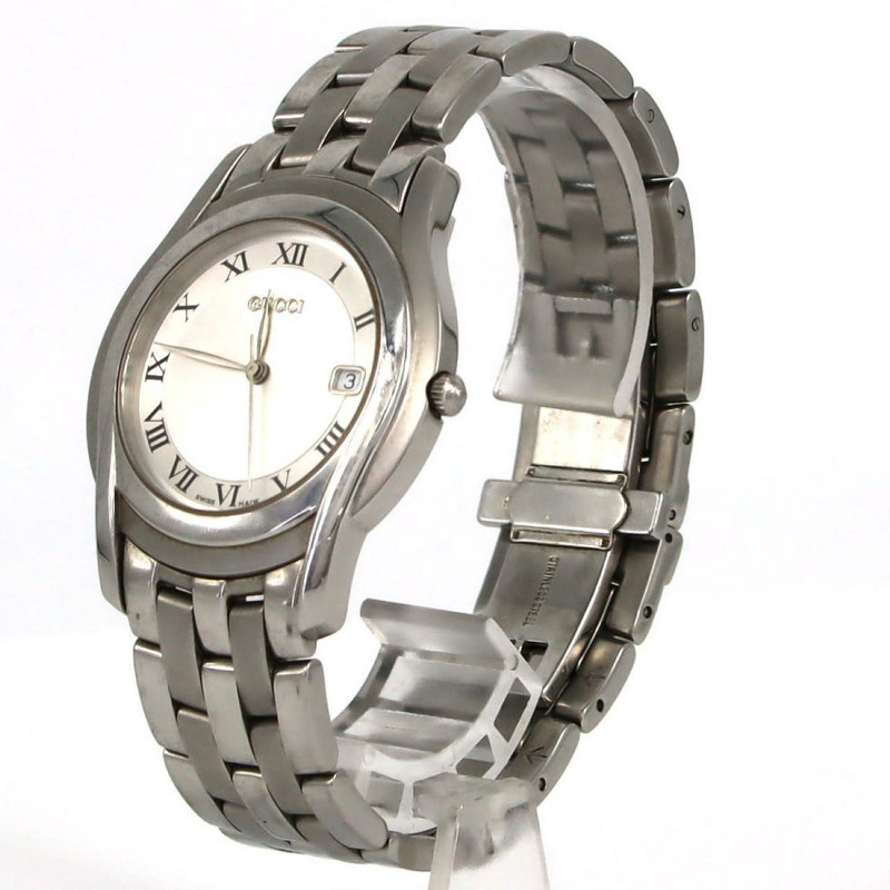 Gucci 5500米不鏽鋼石英錶-1