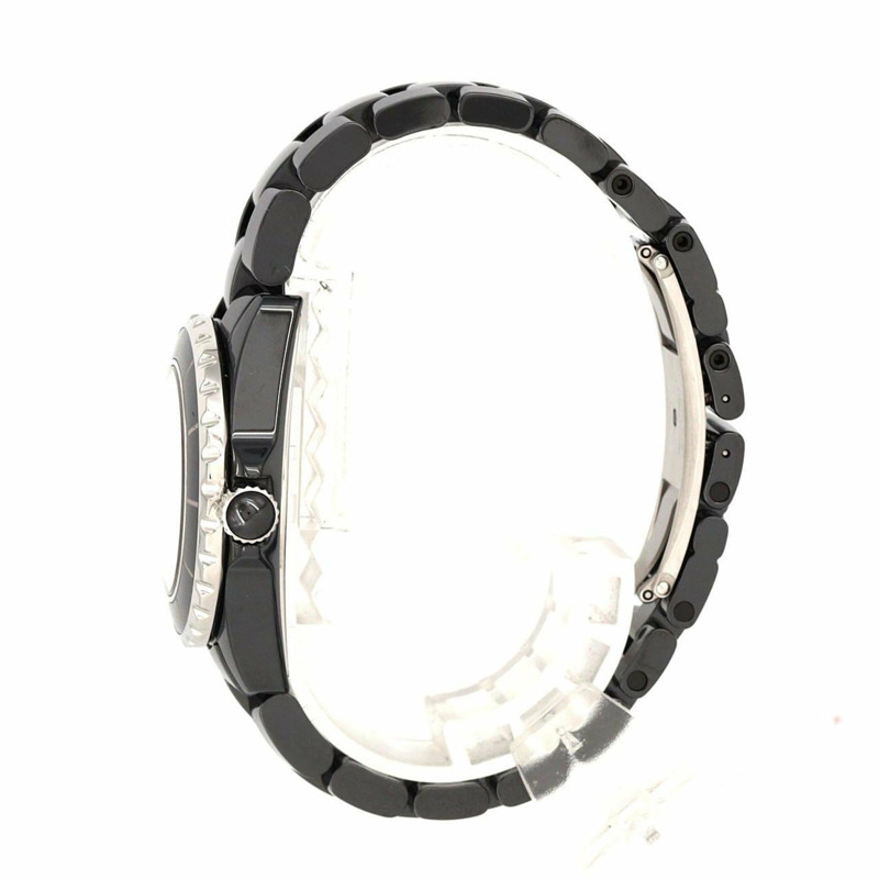 香奈兒 J12 濃黑 33 毫米陶瓷 H3828 石英腕錶-2