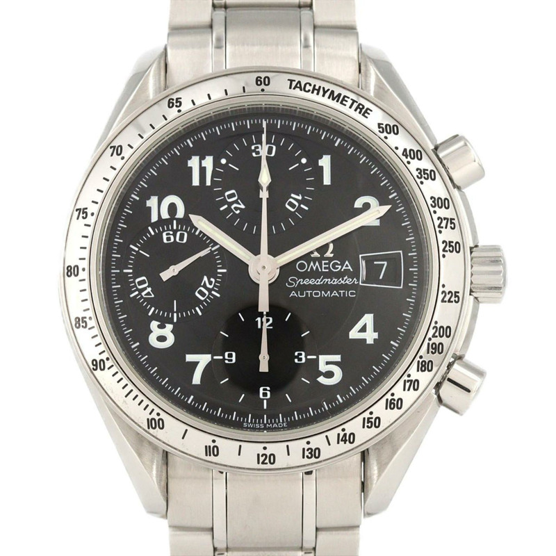 歐米茄超霸系列日期顯示腕錶 3513.52 不鏽鋼自動腕錶-0