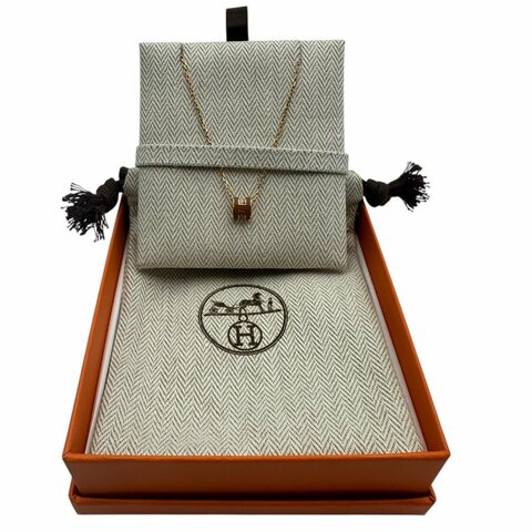 【美收精品】HERMES愛馬仕LOGO項鍊 C-238【隔月月中將轉賣至日本 上架期限30天】