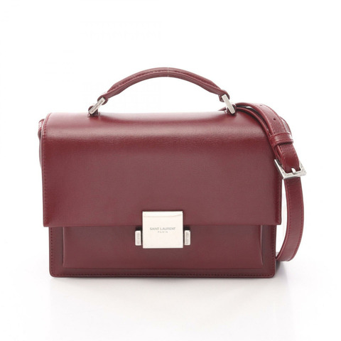 SAINT LAURENT PARIS Bellechasse 中型單肩包 482051 皮革 波爾多色