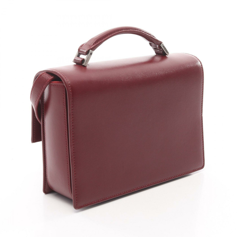 SAINT LAURENT PARIS Bellechasse 中型單肩包 482051 皮革 波爾多色-1