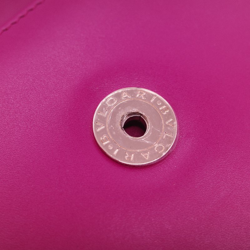 (珍稀皮✨專櫃12萬) BVLGARI 寶格麗 Serpenti Forever系列 桃紅色 珍珠魚皮 牛皮 鏈條包 單肩包 斜挎包-14