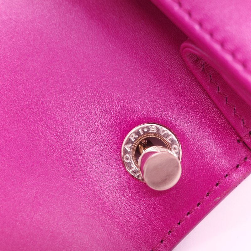 (珍稀皮✨專櫃12萬) BVLGARI 寶格麗 Serpenti Forever系列 桃紅色 珍珠魚皮 牛皮 鏈條包 單肩包 斜挎包-15