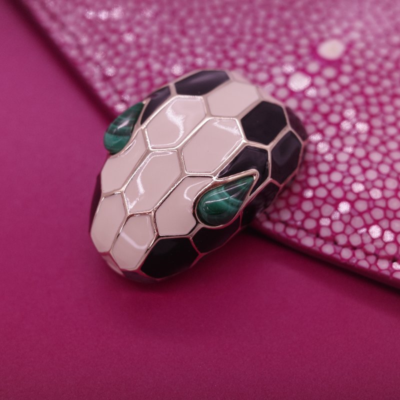 (珍稀皮✨專櫃12萬) BVLGARI 寶格麗 Serpenti Forever系列 桃紅色 珍珠魚皮 牛皮 鏈條包 單肩包 斜挎包-16