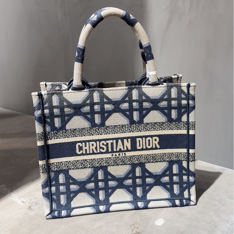迪奧/Dior 帆布托特 23年 閒置成色 Book Tote 小號 底長26cm-0