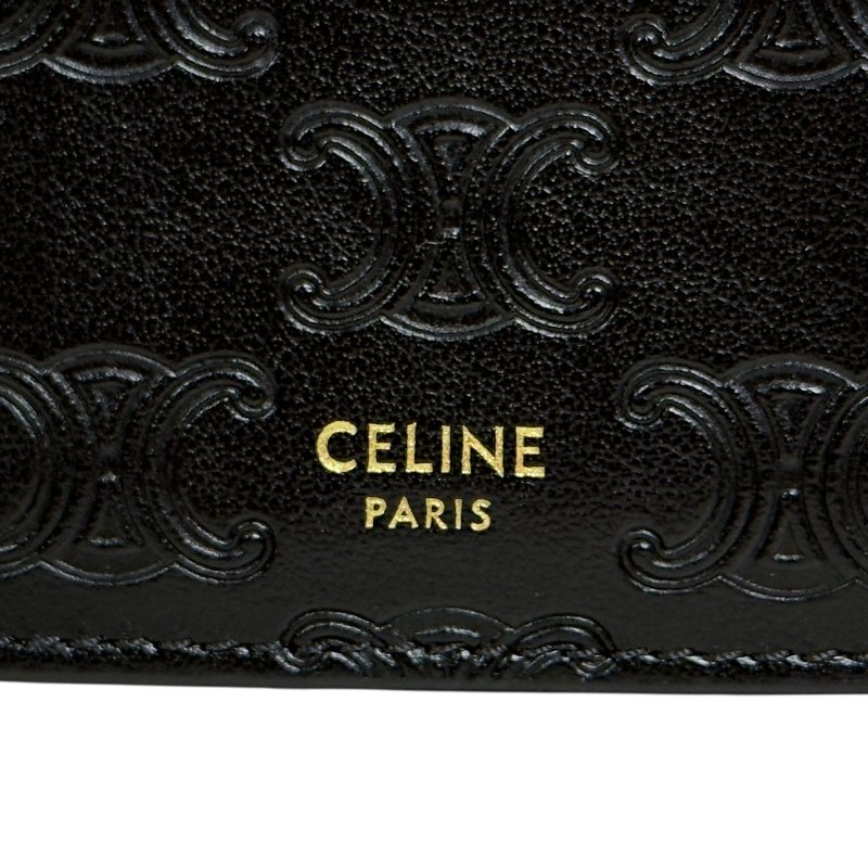 CELINE 凱旋門 拉鏈卡包-2