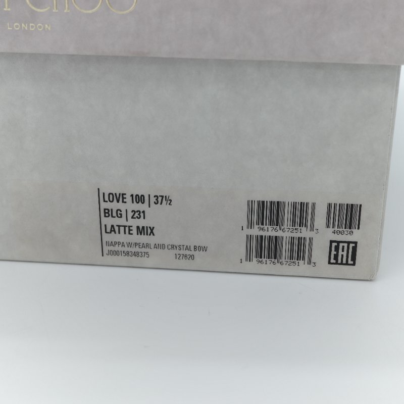 （超級美🌟👰未使用）Jimmy Choo 周仰傑 Love 100 白色 珍珠 水鑽蝴蝶結 尖頭 高跟鞋 EU37.5 (EU38 可以穿）｜專櫃 68,500-17