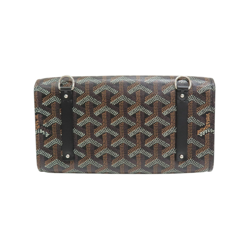 黑色 Goyardine 帆布 Monte-Carlo Mini 肩背包 無背帶【GOYARD 高雅德】 MONTE2MINTY01CL01P-1