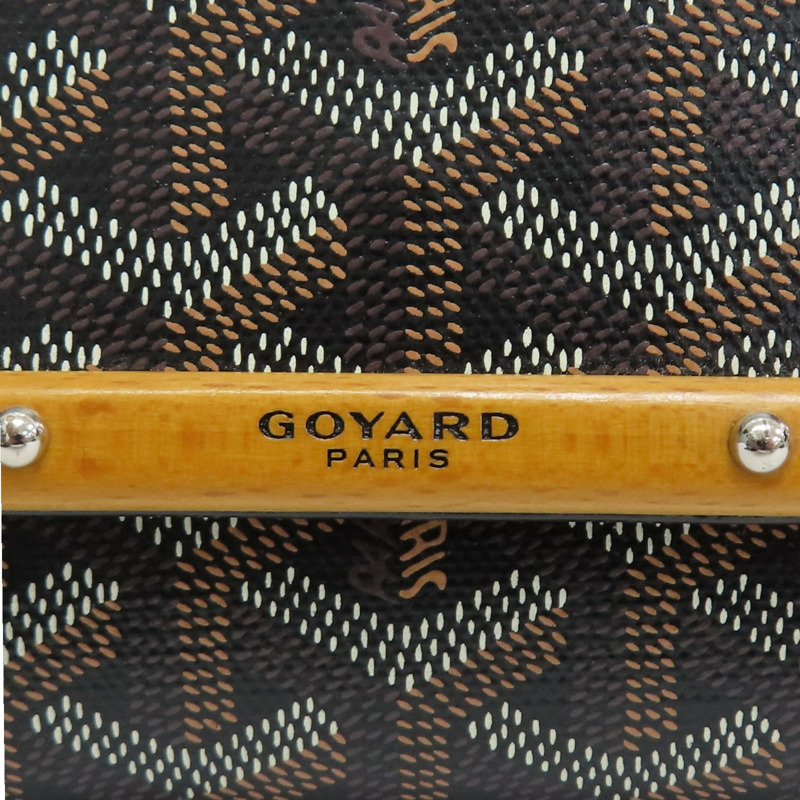 黑色 Goyardine 帆布 Monte-Carlo Mini 肩背包 無背帶【GOYARD 高雅德】 MONTE2MINTY01CL01P-5