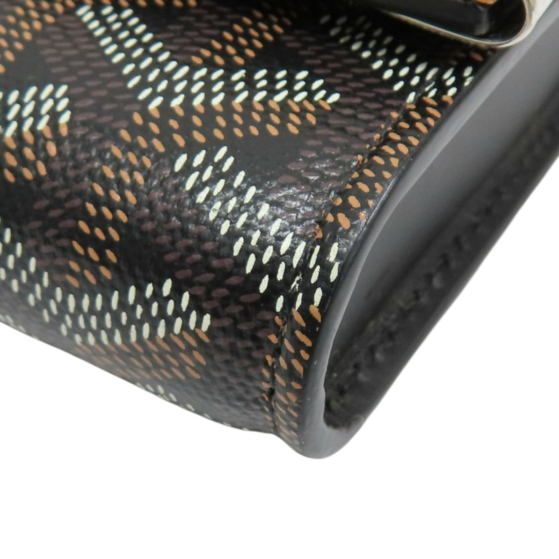 黑色 Goyardine 帆布 Monte-Carlo Mini 肩背包 無背帶【GOYARD 高雅德】 MONTE2MINTY01CL01P-8