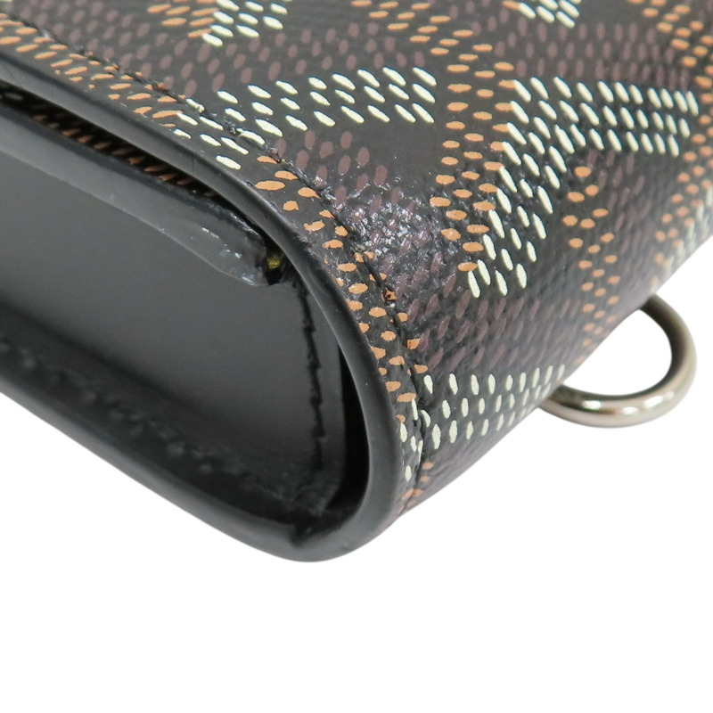 黑色 Goyardine 帆布 Monte-Carlo Mini 肩背包 無背帶【GOYARD 高雅德】 MONTE2MINTY01CL01P-9