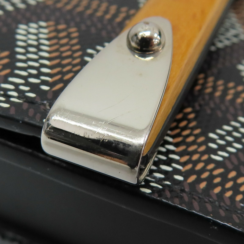 黑色 Goyardine 帆布 Monte-Carlo Mini 肩背包 無背帶【GOYARD 高雅德】 MONTE2MINTY01CL01P-11