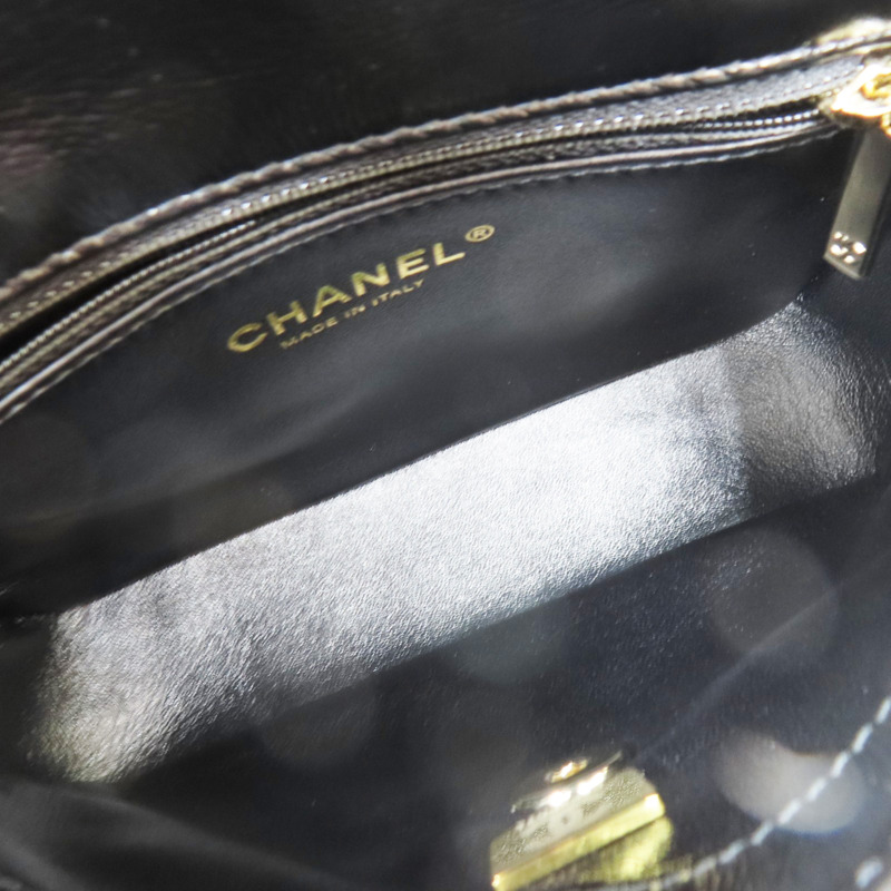 黑色 羊皮 肩背包【CHANEL 香奈兒】 AS4543-4