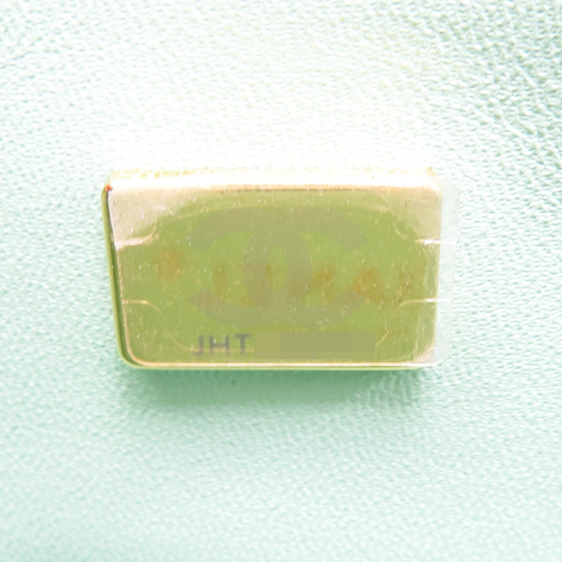 綠色 羊皮 Mini Coco 17 肩背包 淡金釦【CHANEL 香奈兒】 A35200-6