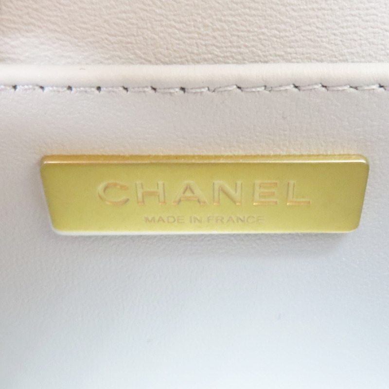 灰色 羊皮 肩背包 金釦【CHANEL 香奈兒】 AS5355-5