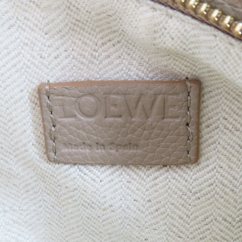 卡其色 牛皮 Small Puzzle Edge 肩背包【LOEWE 羅威】 A510P60X30-5