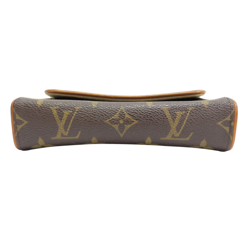 棕色 原花 帆布 Pochette Florentine XS 腰包【LOUIS VUITTON LV 路易威登】 M51855-3