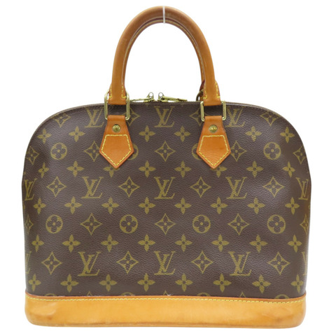 棕色 原花 帆布 Alma PM 手提包 (無鑰匙)【LOUIS VUITTON LV 路易威登】 M51130