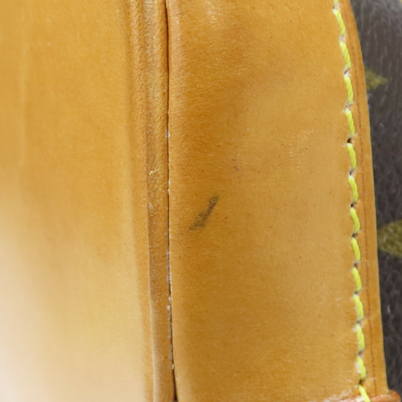 棕色 原花 帆布 Alma PM 手提包 (無鑰匙)【LOUIS VUITTON LV 路易威登】 M51130-12