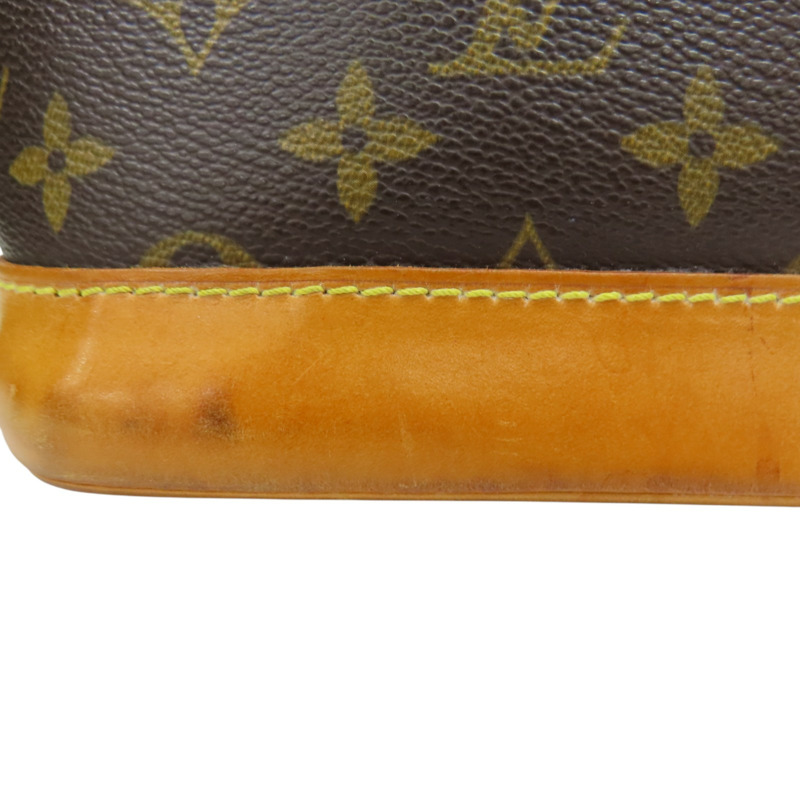 棕色 原花 帆布 Alma PM 手提包 (無鑰匙)【LOUIS VUITTON LV 路易威登】 M51130-15