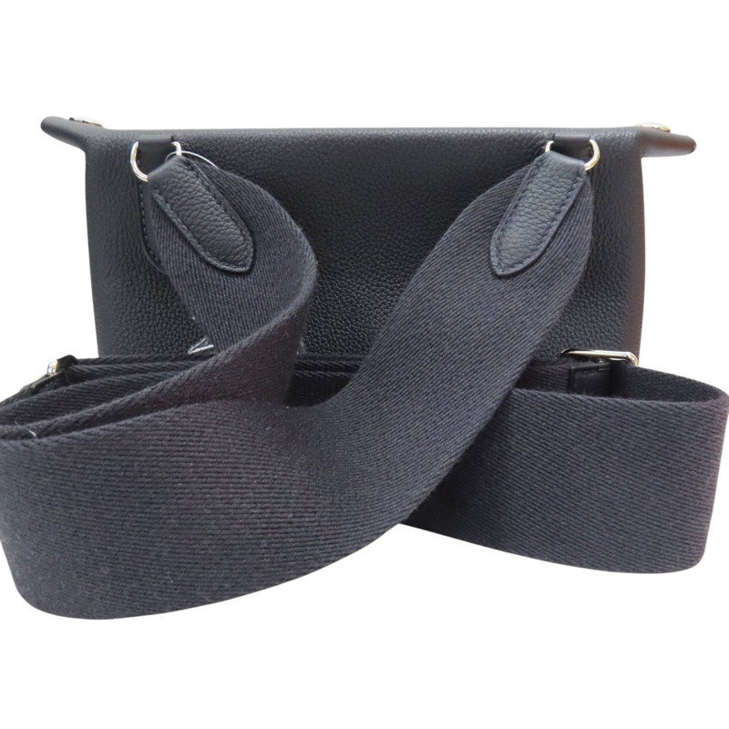 午夜藍 TOGO牛皮 Videpoches 肩背包 B刻 銀扣【HERMES 愛馬仕】 H084283CK-1