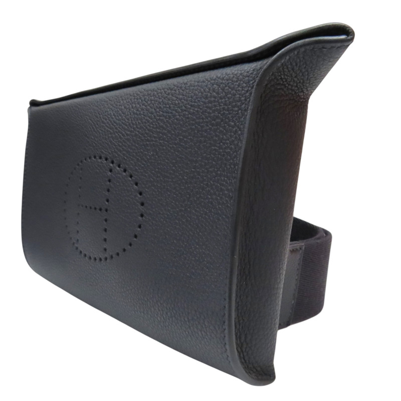 午夜藍 TOGO牛皮 Videpoches 肩背包 B刻 銀扣【HERMES 愛馬仕】 H084283CK-2